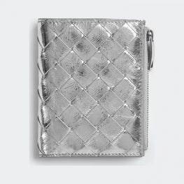 SMALL BIFOLD ZIP - SILVER-SILVER