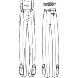 TROUSERS - COFFEE