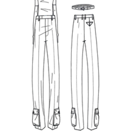 TROUSERS - COFFEE