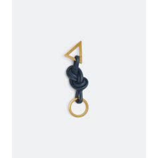 DOUBLE KNOT KEY  RING - DEEP BLUE-GOLD