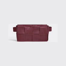 MINI BELTBAG PAPER CALF - BAROLO-SILVER