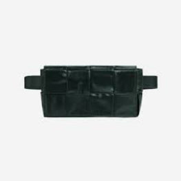 MINI BELTBAG PAPER CALF - INKWELL-SILVER