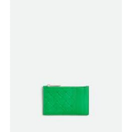 ZIPPED CARD CASE - PARAKEET-SILVER