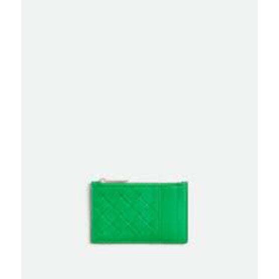 ZIPPED CARD CASE - PARAKEET-SILVER