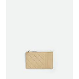 ZIPPED CARD CASE - PORRIDGE-SILVER