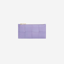 LONG ZIPPED CARD CASE - WISTERIA-GOLD