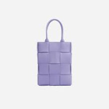 MINI N/S CASSETTE TOTE - WISTERIA-SILVER