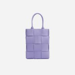 MINI N/S CASSETTE TOTE - WISTERIA-SILVER