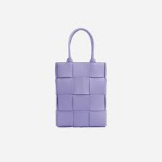 MINI N/S CASSETTE TOTE - WISTERIA-SILVER