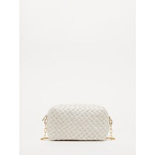 PADDED INTRECCIO CAMERA BAG - CHALK-GOLD