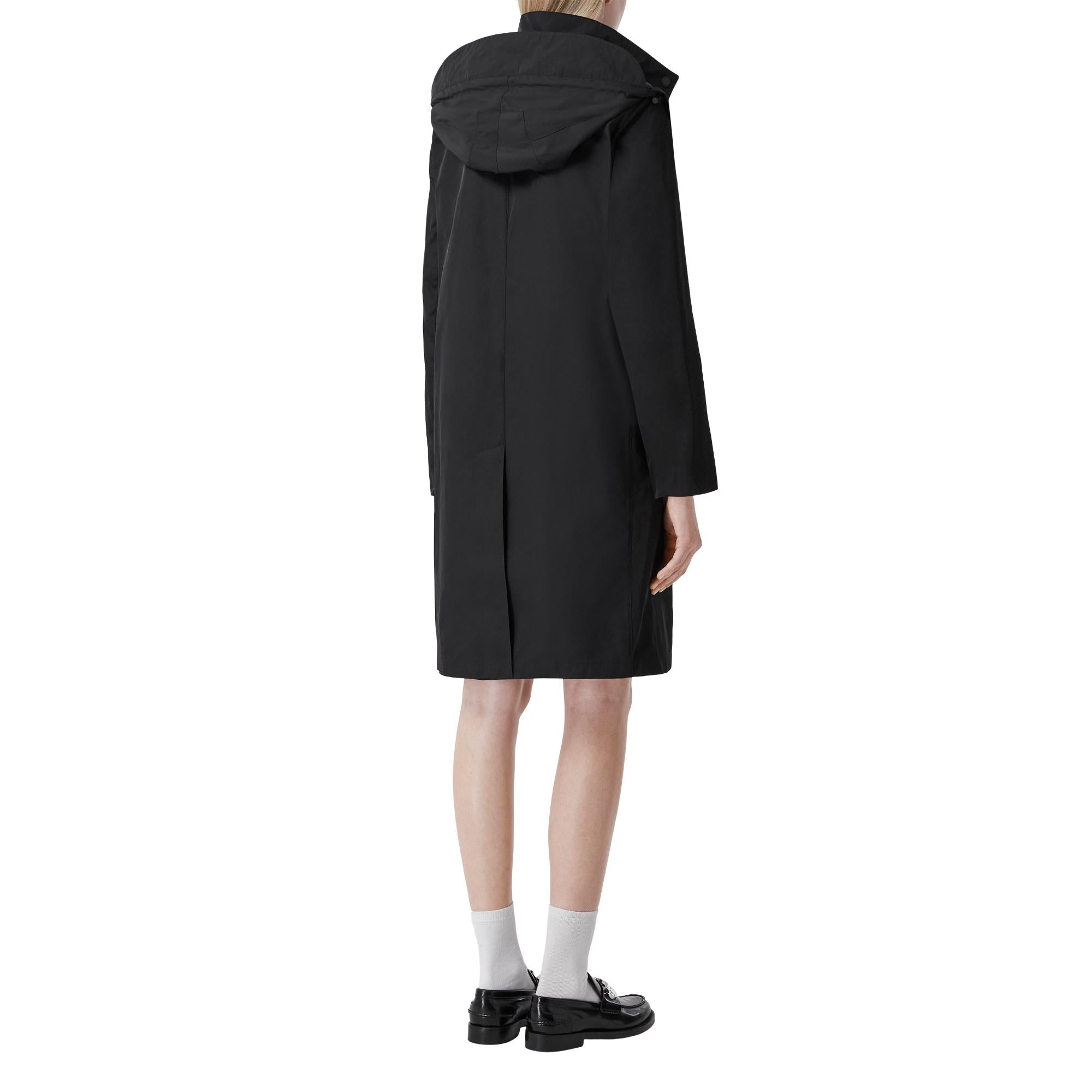 디태처블 후드 카 코트